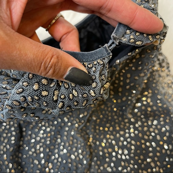 ZARA Girls Cheetah Sparkle Print Party Dress Size 5 - Picture 6 of 9